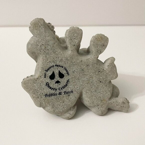 Vintage 2001 Quarry Critters Dog Figurine Pebbles And Patch Dogs - Picture 16 of 16